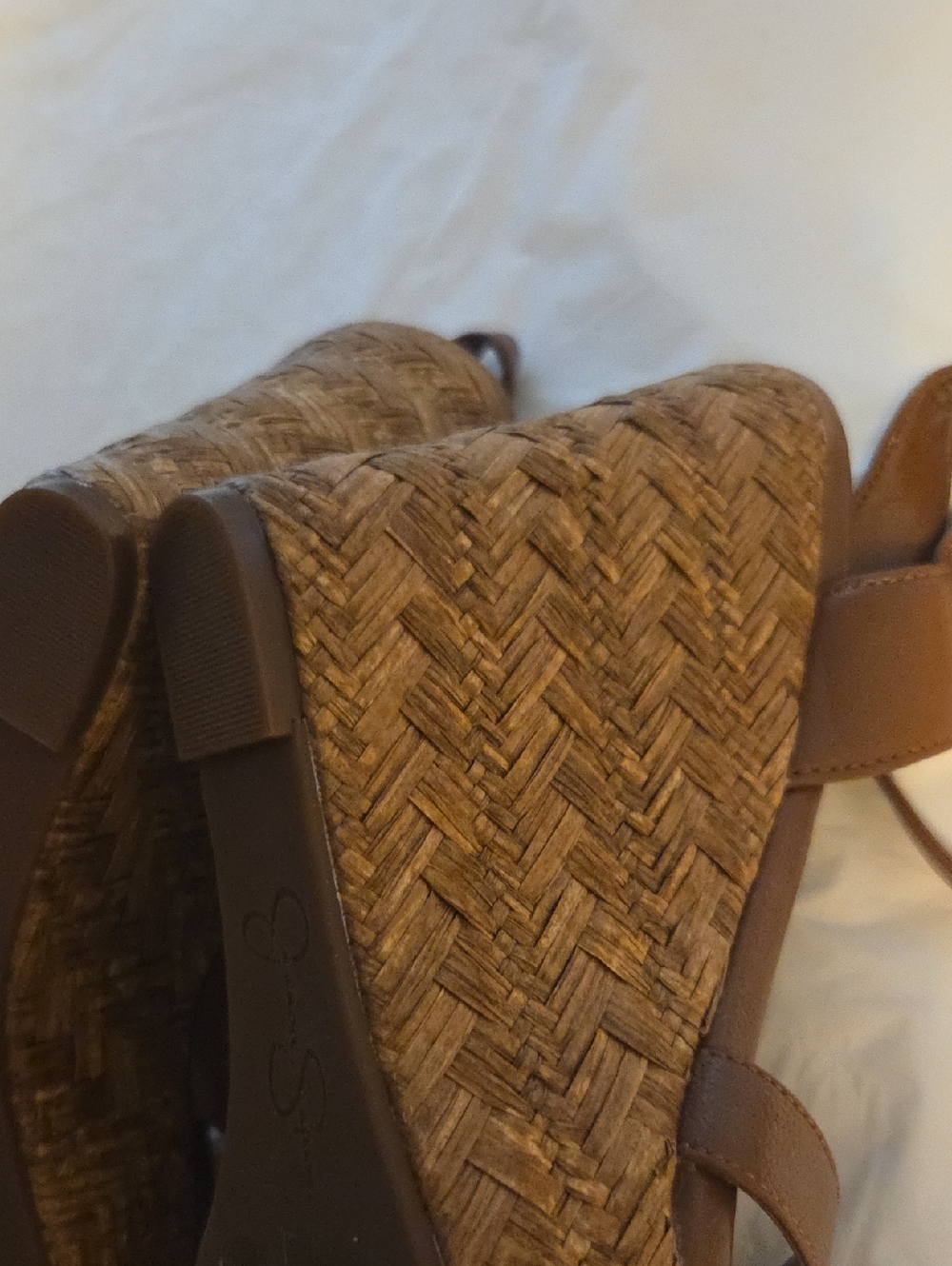 Jessica Simpson Brown Strappy Slingback Heels - Picture 11 of 13